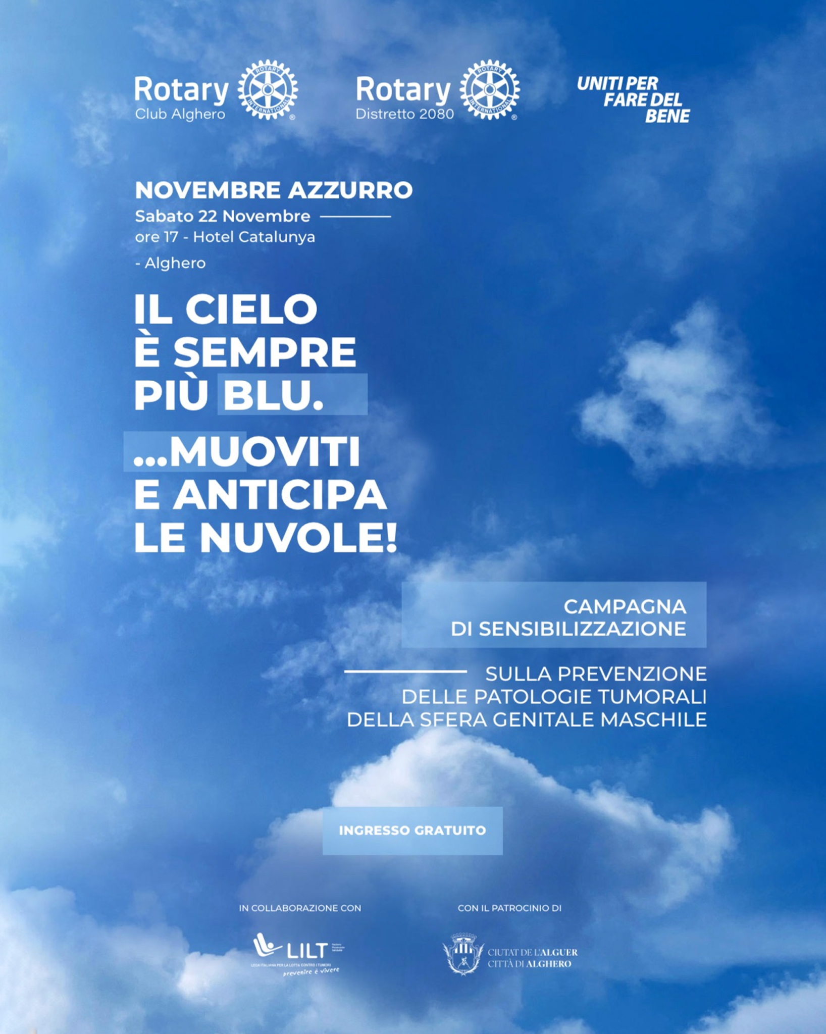 Il cielo è sempre più blu… Muoviti e anticipa le nuvole