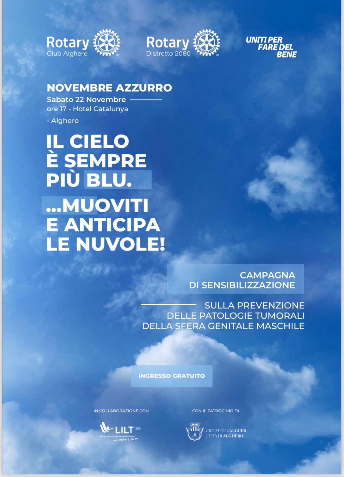 Il cielo è sempre più blu… Muoviti e anticipa le nuvole