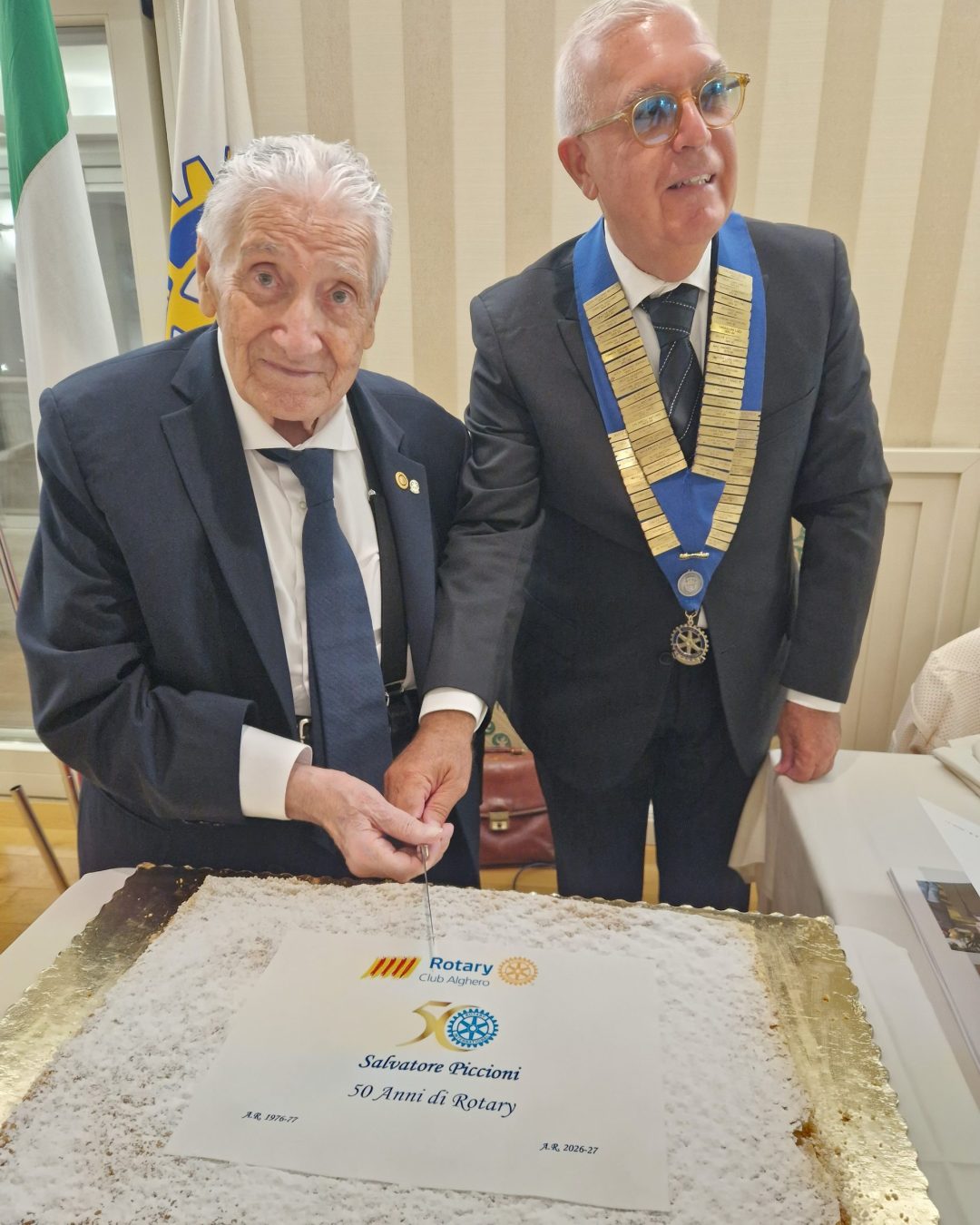 Salvatore Piccioni“Nozze d’Oro” con il Rotary. La storia di un impegno costante.