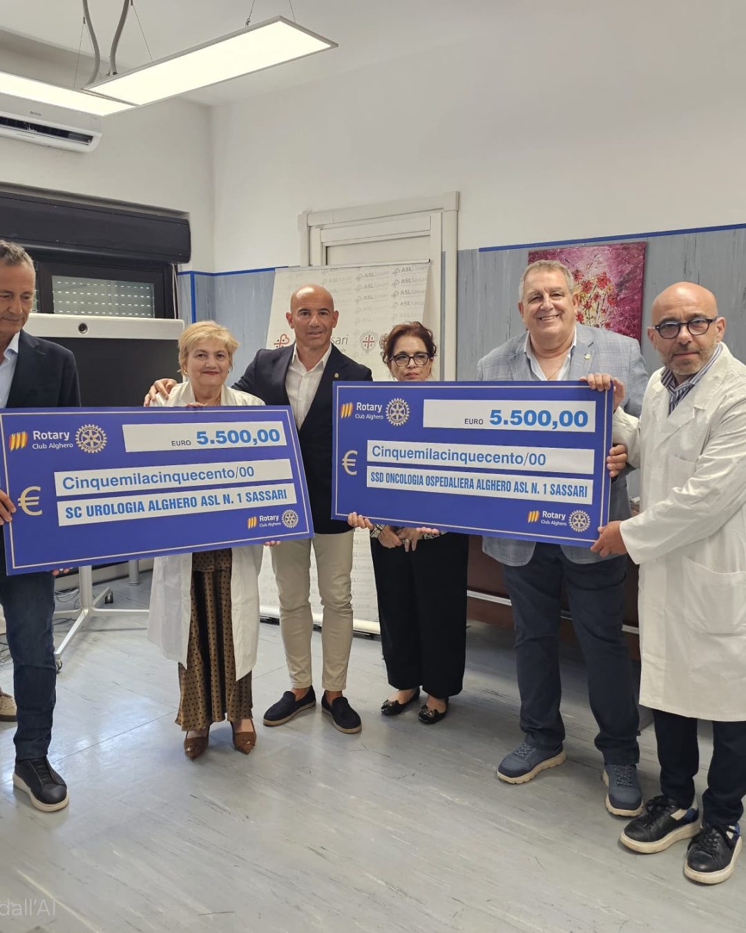 Solidarietà e prevenzione: dal Rotary Club Alghero due donazioni a Urologia e Oncologia